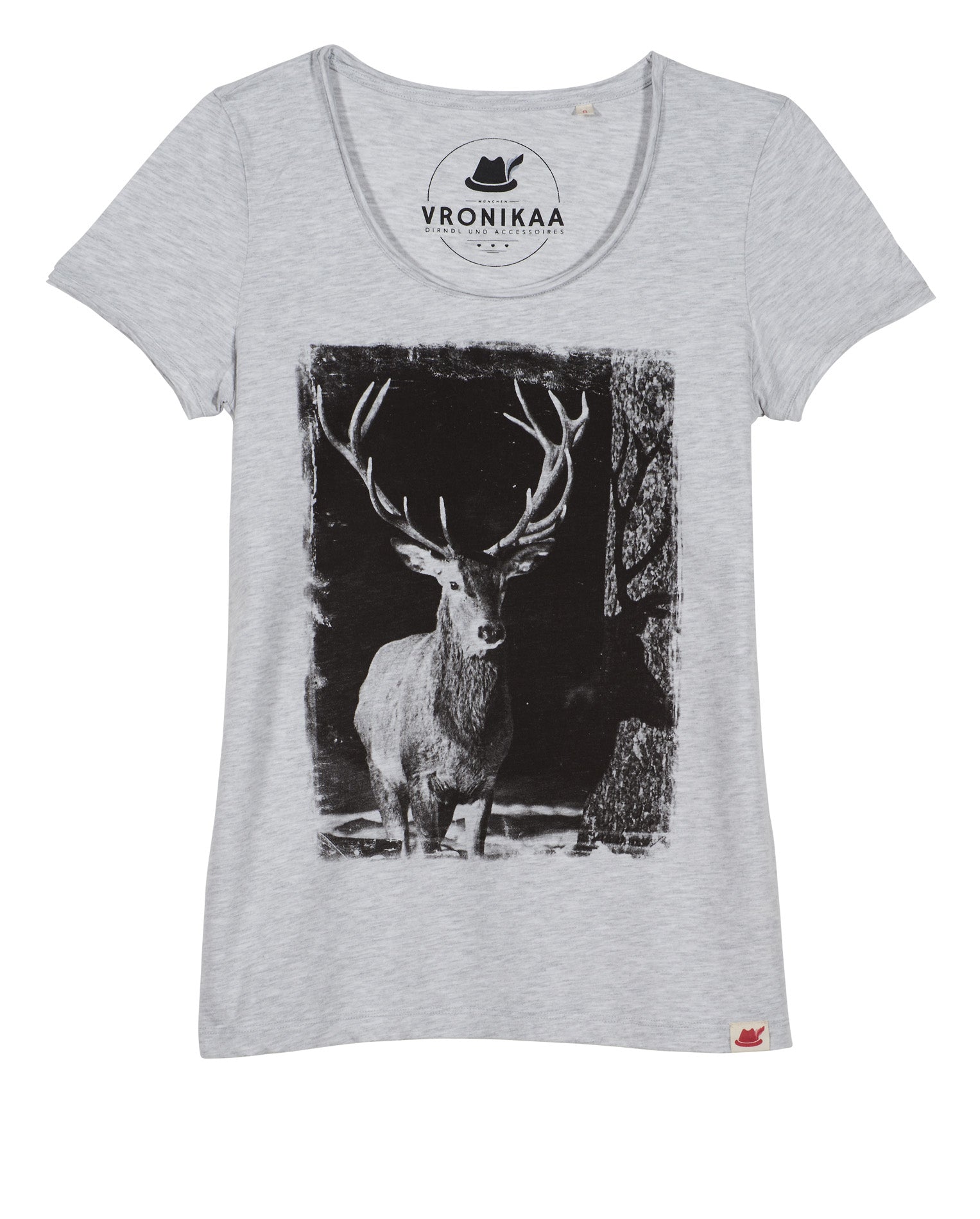 Freisteller von dem Damen Shirt mit dem Hirsch Motiv
