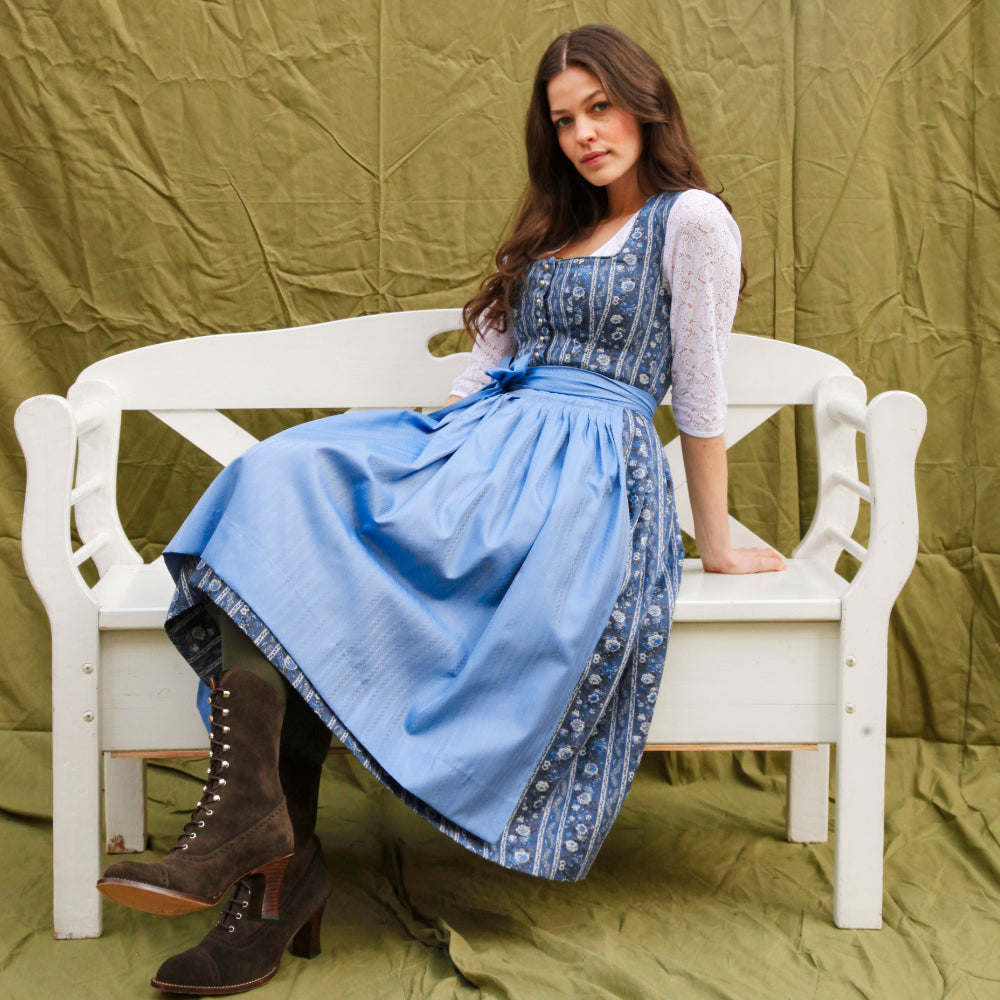 Dirndl Wild Stripe in Mood Indigo