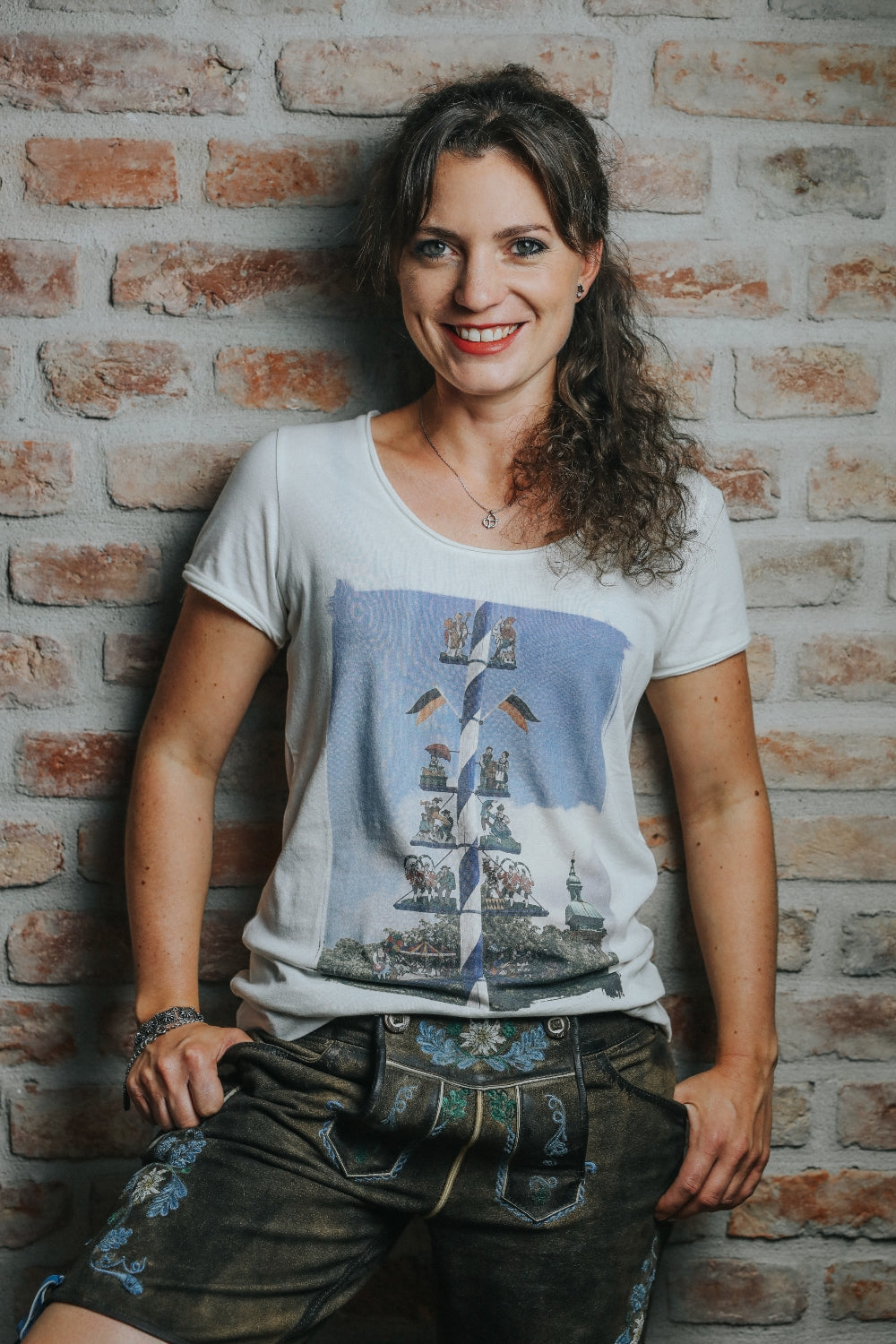Shirt Maibaum Damen