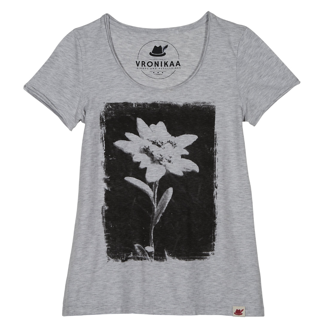Freisteller von dem Damen Trachtenshirt mit Edelweiß Foto